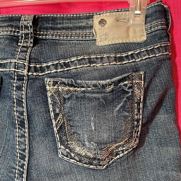 SILVER JEANS CO. SUKI LOW RISE BOOTCUT SIZE 25 - Picture 14 of 15